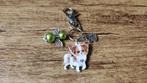 Sleutelhanger Vlinderhondje Papillon met beschermengeltje, Verzenden, Nieuw, Dier of Natuur