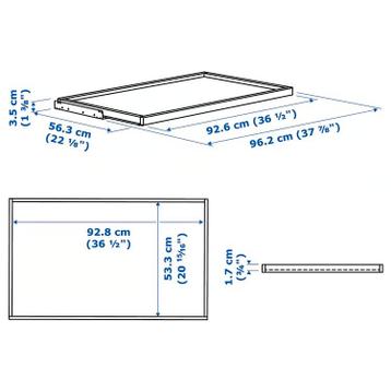 IKEA Pax Komplement Uittrekbare Plank - Wit - afbeelding 4