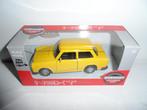 Welly - Trabant 601 (geel) 1:36, Hobby en Vrije tijd, Ophalen of Verzenden, Nieuw, Auto