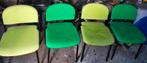 4 stoelen 2x lichtgroen 2x donkergroen., Huis en Inrichting, Stoelen, Ophalen, Gebruikt, Overige kleuren, Twee