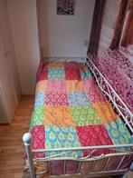 Eenpersoons meidenbed met spijlen, Huis en Inrichting, Ophalen, 90 cm, Eenpersoons, Wit