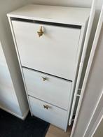 BISSA schoenenkast wit 3 vakken met knopjes, Ophalen, Zo goed als nieuw