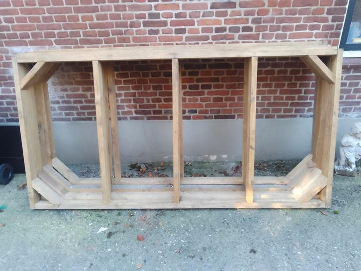 KOOPJE  4 x Houten Onderstel 250x125cm - Tuin/vlonder 4x€80, Tuin en Terras, Overkappingen, Gebruikt, Overige typen, Ophalen