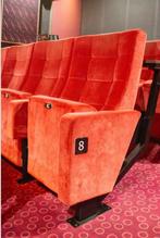 Unieke Bioscoopstoelen: Luxe Rode Velours, Huis en Inrichting, Stoelen, Ophalen, Gebruikt, Overige kleuren, Vijf, Zes of meer stoelen