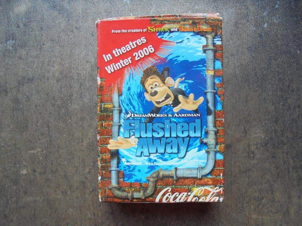 Playcards Flushed Away (zie foto's), Verzamelen, Ophalen of Verzenden, Zo goed als nieuw, Speelkaart(en)