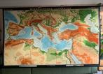 Schoolkaart Wandkaart GROOT Middellandse Zeegebied, Antiek en Kunst, Antiek | Schoolplaten, Ophalen, Aardrijkskunde