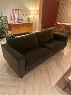 WOOOD Bank 3-zits + Hocker Fluweel Hunter Green, Huis en Inrichting, Banken | Sofa's en Chaises Longues, Ophalen, Gebruikt, Driepersoons