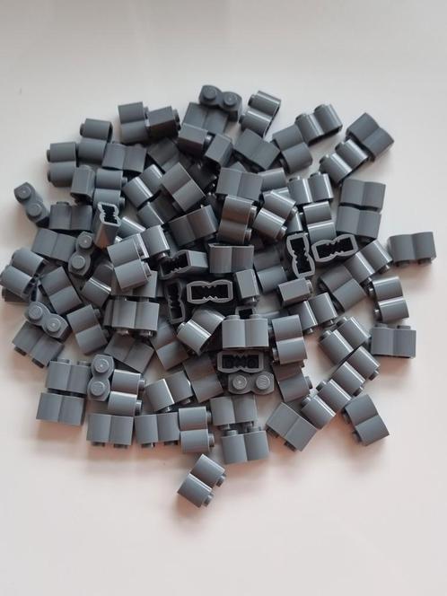 100 nieuwe lego log / boomstam stenen 1x2 donker grijs - dbg, Kinderen en Baby's, Speelgoed | Duplo en Lego, Nieuw, Lego, Losse stenen
