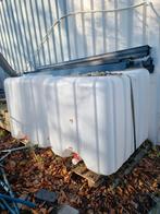2 IBC containers te koop, Kunststof, Gebruikt, Met kraantje, 150 liter of meer