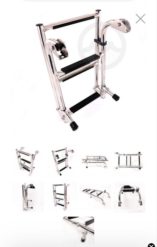 Allpa RVS Zwemtrap 5 Treden - Spiegelmontage, Watersport en Boten, Accessoires en Onderhoud, Nieuw, Overige typen, Ophalen