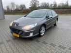 VERKOCHT - Peugeot 407 2.0 16V 103KW 2009 Grijs, Auto's, Voorwielaandrijving, 745 kg, Stof, Zwart