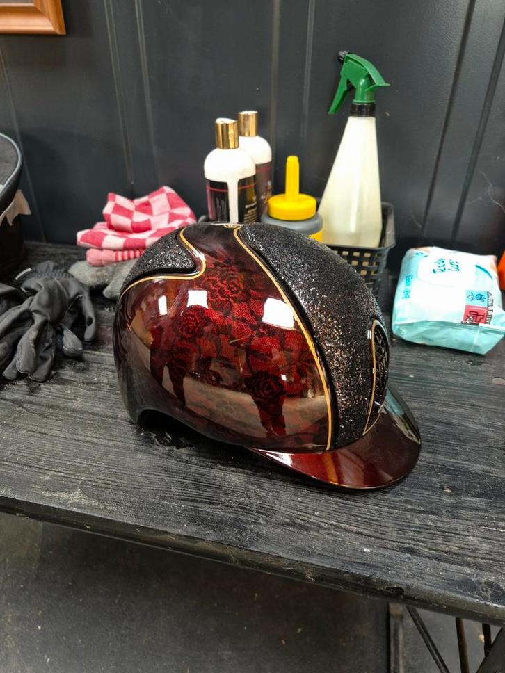 Kep italia, Dieren en Toebehoren, Paardrijkleding, Zo goed als nieuw, Dames, Cap, Dressuur, Ophalen of Verzenden