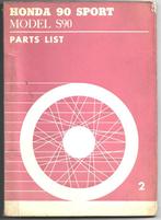 Honda S90 Sport Parts List onderdelenboek, Ophalen of Verzenden, Honda