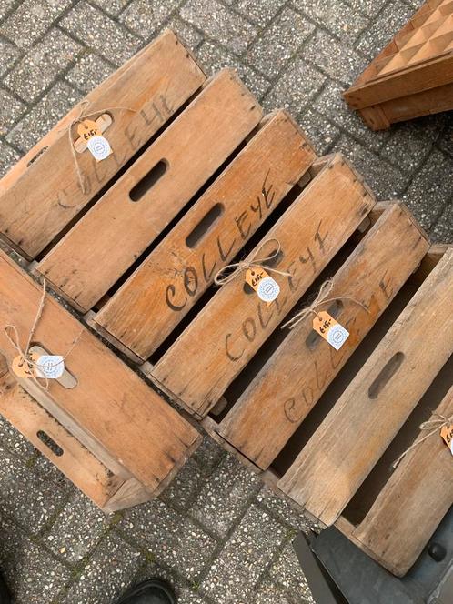 Eikenhouten notenkistjes brocante, Huis en Inrichting, Woonaccessoires | Kisten, Gebruikt, Minder dan 50 cm, 50 tot 100 cm, Ophalen