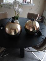 2 gouden bol hang lampen, Ophalen of Verzenden, Minder dan 50 cm