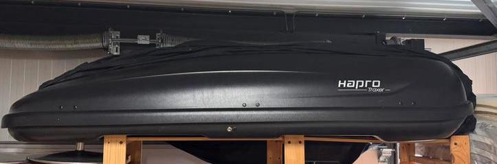 Te huur Dakkoffer Hapro Traxer 8.6 inhoud 530liter, Auto diversen, Dakkoffers, Zo goed als nieuw, Ophalen