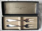 2 Mooie Verzilverde Vleesvorkjes " GERO ZILVIUM " ZGAN!, Huis en Inrichting, Keuken | Bestek, Ophalen of Verzenden, Zo goed als nieuw