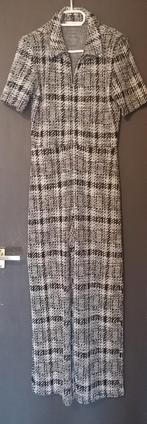 Jumpsuit zwart wit geruit maat 38, Ophalen, Zo goed als nieuw, Zwart