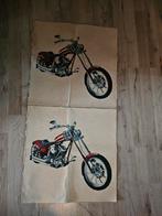 Vintage Borduur Patronen - Chopper Motor, Ophalen of Verzenden, Rechthoekig