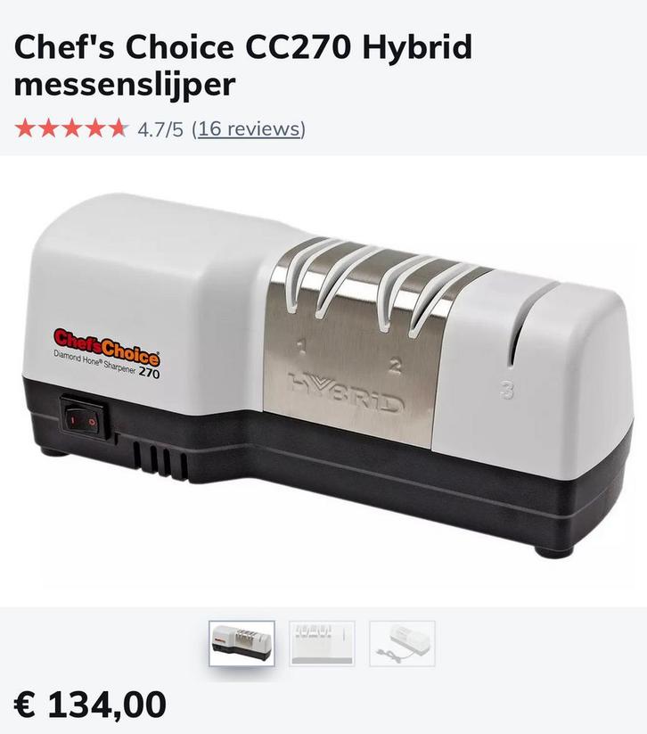 Chefs choice Messenslijper diamant, Huis en Inrichting, Keuken | Keukenbenodigdheden, Zo goed als nieuw, Ophalen of Verzenden
