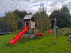 Groot speeltoestel met nieuwe glijbaan en trap, Kinderen en Baby's, Speelgoed | Buiten | Speeltoestellen, Ophalen, Gebruikt, Glijbaan