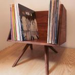 Handgemaakt massief houten platenkast / platenkist, Info@houtwerkstudiobours.nl, Nieuw, Ophalen of Verzenden, Studio Bours