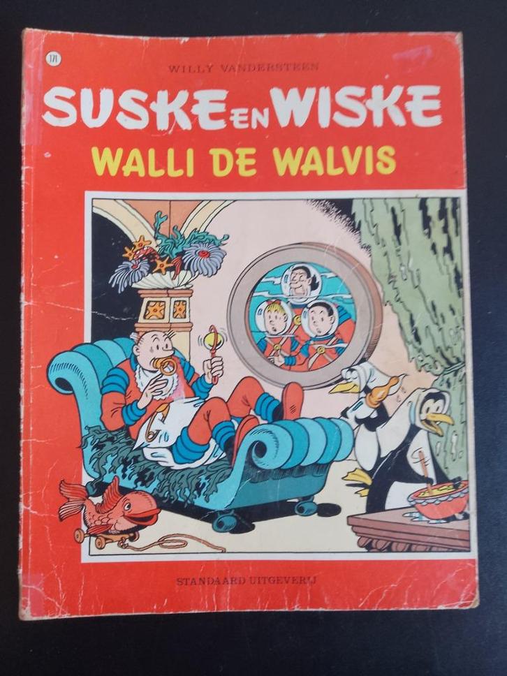 Suske & Wiske 171 - Walli de Walvis (1e druk 1979), Boeken, Stripboeken, Gelezen, Eén stripboek, Ophalen of Verzenden