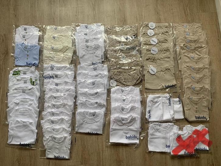 Partij 61x Babidu rompers/bloomers/broekjes, Kinderen en Baby's, Kinderkleding | Kinder-kledingpakketten, Nieuw, Overige maten