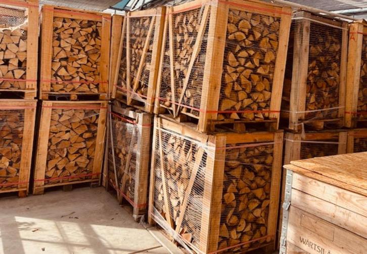 haardhout / openhaardhout / brandhout / gestapeld, Tuin en Terras, Haardhout, Blokken, Overige houtsoorten, 6 m³ of meer, Ophalen of Verzenden