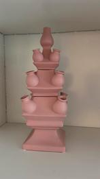 ZGAN Roze tulpenvaas Heinen, Minder dan 50 cm, Glas, Ophalen of Verzenden, Zo goed als nieuw