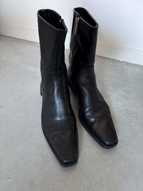 Als nieuw Zwart Leren Cowboy Western Laars maat 39, Kleding | Dames, Schoenen, Ophalen of Verzenden