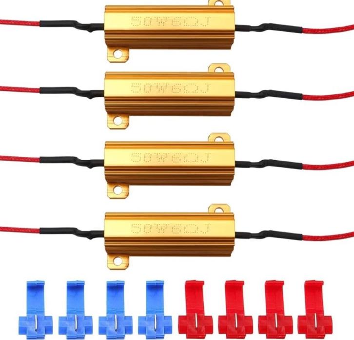 YIXISI 4 Stuks 50W 6ohm LED belastingsweerstand, Hobby en Vrije tijd, Elektronica-componenten, Nieuw, Ophalen of Verzenden