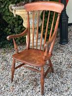 Antieke engelse Windsor stoel, met monogram, Antiek en Kunst, Ophalen