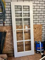 Stompe binnendeur met helder glas, Ophalen, 80 tot 100 cm, Binnendeur, Zo goed als nieuw