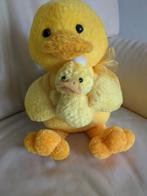 Schattige gele eend knuffel met baby eendje, Ophalen of Verzenden, Nieuw, Eend