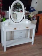 Kaptafel/sidetable grenenhout. Wit ikea., Ophalen, 50 tot 100 cm, Zo goed als nieuw, 150 tot 200 cm