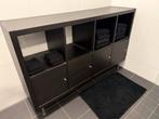 Ikea Kallax Kast Zwart 8 Vakken Met Deurtjes, Huis en Inrichting, Kasten | Wandmeubels, Ophalen, Gebruikt