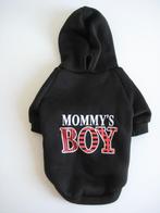 Zwarte hondentrui maat S Mommy's Boy met capuchon NIEUW, Dieren en Toebehoren, Hondenkleding, Ophalen of Verzenden, Nieuw, Hondentrui