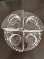 Orrefors Sweden kristal theelichtjeshouder, Huis en Inrichting, Woonaccessoires | Kandelaars en Kaarsen, Ophalen, Zo goed als nieuw