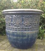 Geglazuurde pot mondeo in drie maten twee kleuren old look., Tuin en Terras, Bloempotten, Ophalen, Rond, Nieuw, Tuin