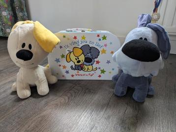 Woezel en Pip Knuffels + Koffer beschikbaar voor biedingen