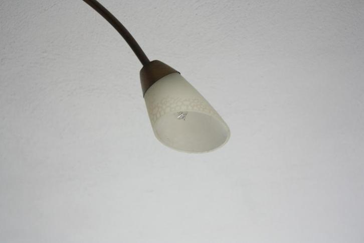 Hanglampen, Huis en Inrichting, Lampen | Hanglampen, Gebruikt, 50 tot 75 cm, Glas, Metaal, Ophalen