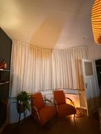 Witte linnen gordijnen - 2 meter, Ophalen, Gebruikt, Wit, 200 cm of meer
