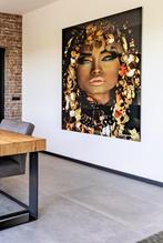 Modern Schilderij Queen of Gold, Ophalen, 125 cm of meer, Zo goed als nieuw, Schilderij