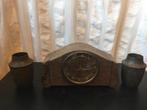 Twee pendules, klok, uurwerk, koper, jugendstil, Ophalen of Verzenden