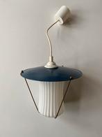 Fifties glazen hanglamp voor hal of toilet, Huis en Inrichting, Lampen | Hanglampen, Minder dan 50 cm, Gebruikt, Ophalen of Verzenden
