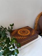 Houten bewaardoos vintage, Antiek en Kunst, Curiosa en Brocante, Ophalen of Verzenden