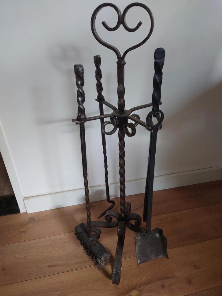 Grote Complete luxe degelijke kachel bestek set, nette staat, Huis en Inrichting, Haarden, Gebruikt, Houthaard, Ophalen of Verzenden