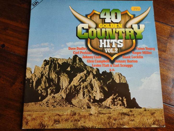 2 LP - 40 Golden Country Hits Volume 2, Cd's en Dvd's, Vinyl | Country en Western, Zo goed als nieuw, 12 inch, Ophalen of Verzenden