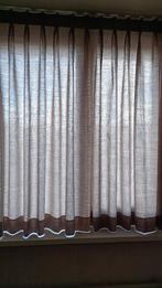 Inbetween vitrage/gordijnen, 100 tot 150 cm, Bruin, Ophalen of Verzenden, Zo goed als nieuw